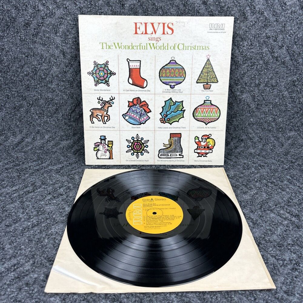Elvis Presley – The Wonderful World of Christmas Vinyl LP RCA ANL1-1936 Stereo